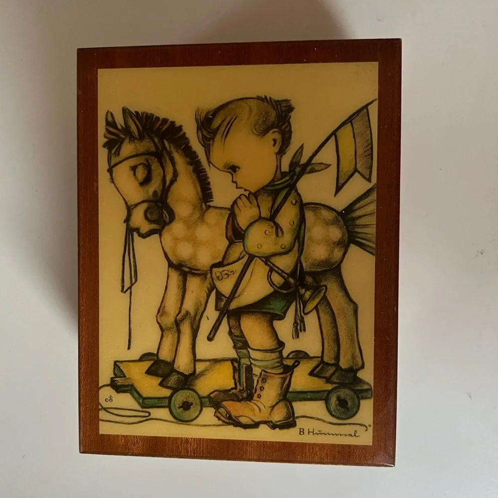 VTG Hummel Wooden Music Box Germany Impossible Dream Nostalgic Gift